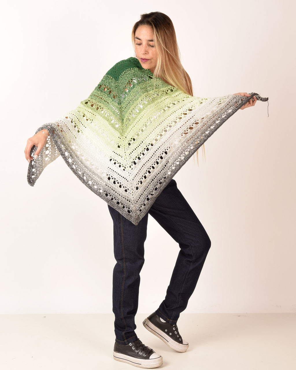CHAL TEJIDO A CROCHET - MODELO "NATURE"