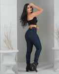 JEANS SKINNY AZUL ELASTICADO