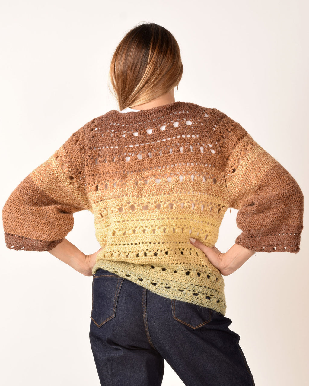SWEATER TEJIDO A CROCHET - MODELO "ALPACA"