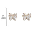 Aros mariposa strass