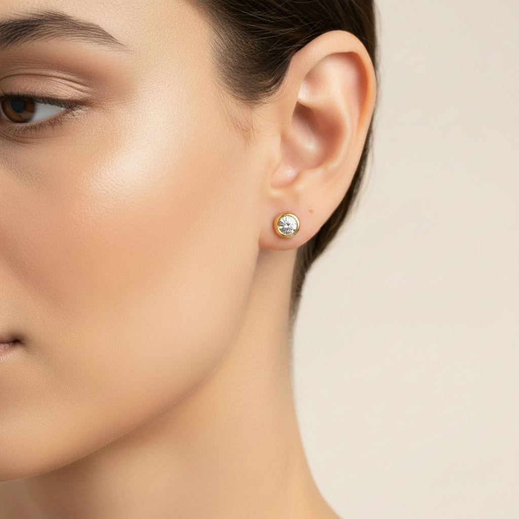 Aros circon blanco