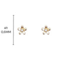 Aros flor circon